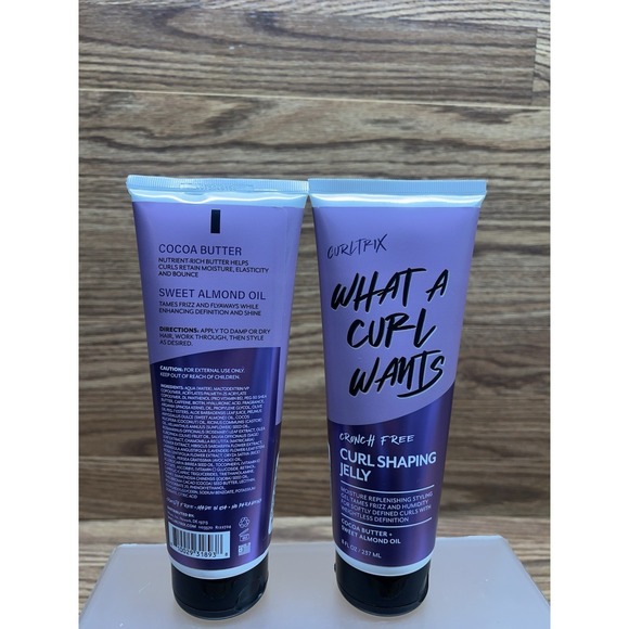2-CURLTRIX What A Curl Wants Curl Shaping Jelly Cocoa Butter Sweet Almond Oil - Picture 6 of 6